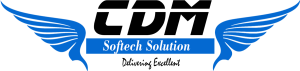Logo of CDMSoftech Solution, showcasing the brand for IT and digital services