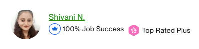 Shivani Negi - Senior Professional at CDMSoftech Solution, Top-Rated PLUS team on Upwork