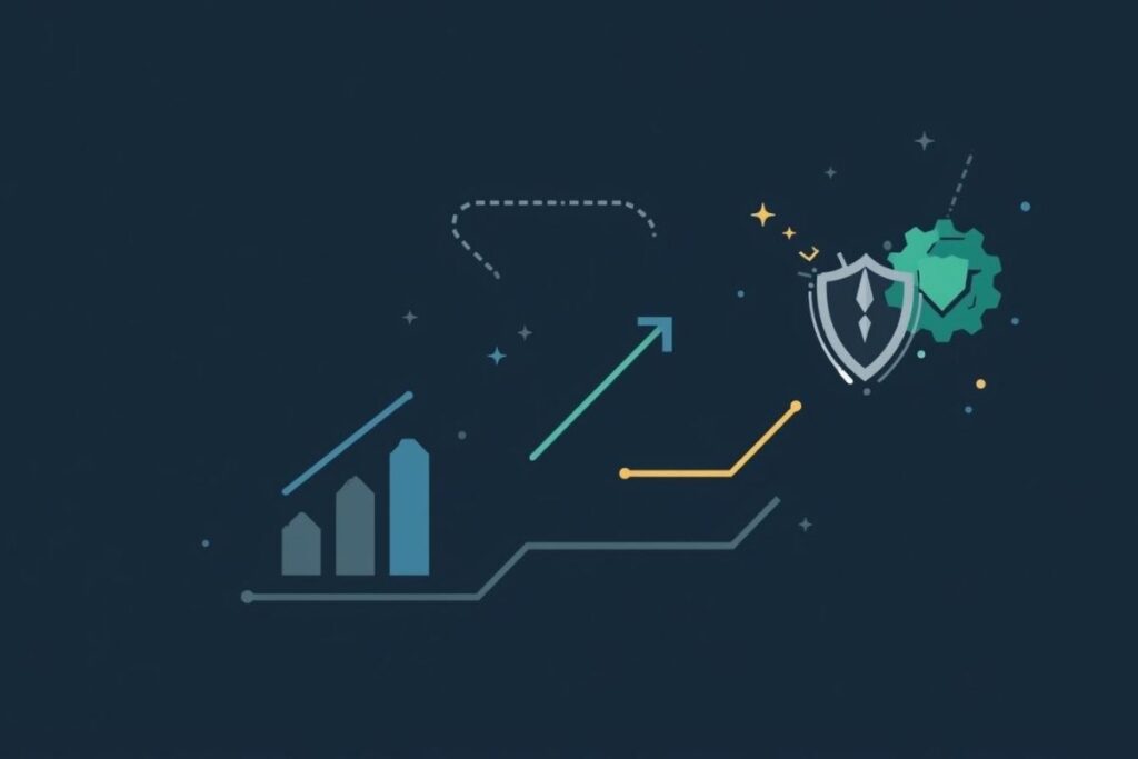 A graphic representing a strategic partnership with a social media agency in India.