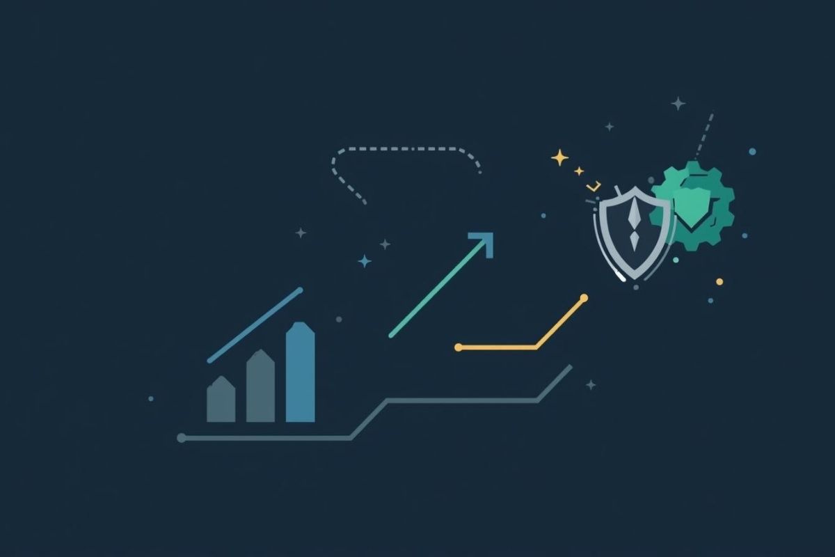 A graphic representing a strategic partnership with a social media agency in India.